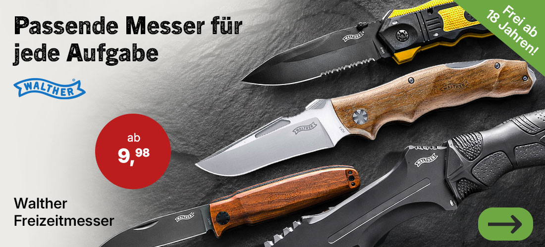 Walther Messer und Freizeitmesser f&uuml;r Outdoor und Alltag