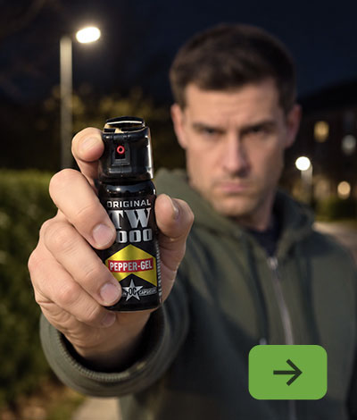 Pfefferspray und Abwehrspray zur Selbstverteidigung f&uuml;r unterwegs