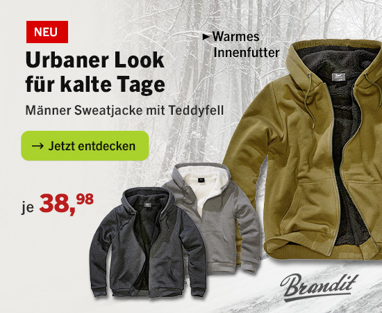 Linkgrafik zum Produkt Brandit Sweatjacke Teddyfell