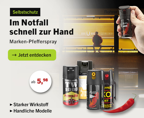 Linkgrafik zum Sortiment Pfefferspray