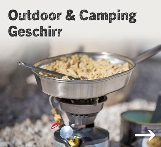 Outdoorgeschirr aus Edelstahl, Titan und Melamin