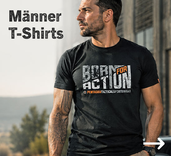 T-Shirts f�r M�nner, geeignet f�r Outdoor, Freizeit und im BW-Style