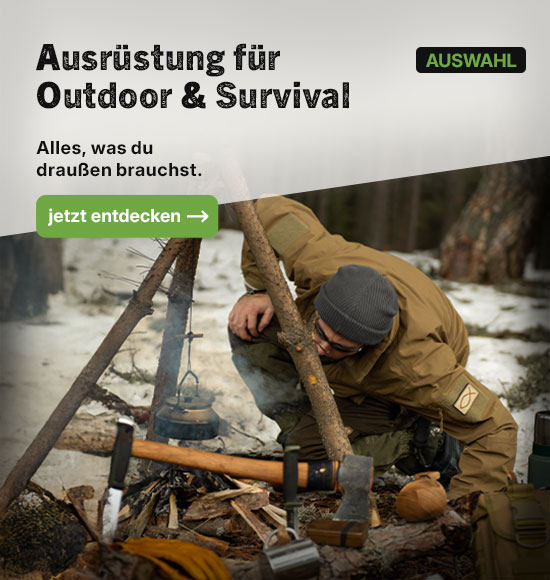 Linkgrafik zum Sortiment Ausr�stung Outdoor Survival