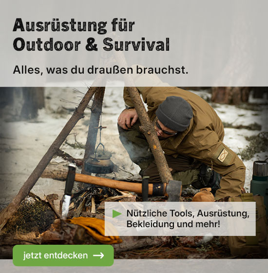 Linkgrafik zum Sortiment Ausr�stung Outdoor Survival