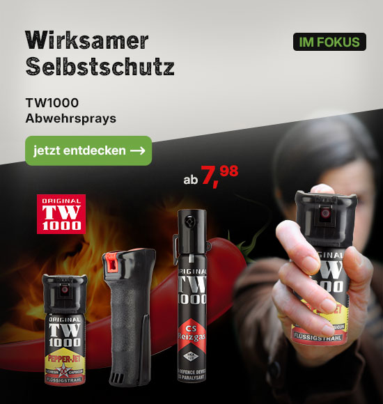 Linkgrafik zum Sortiment TW1000 Pfefferspray
