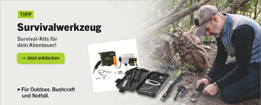 Linkgrafik zum Sortiment Survival Kits