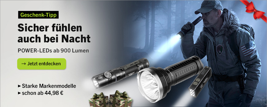 Linkgrafik zum Sortiment Taschenlampen