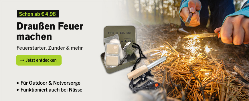 Linkgrafik zu Sortiment Feuerstarter