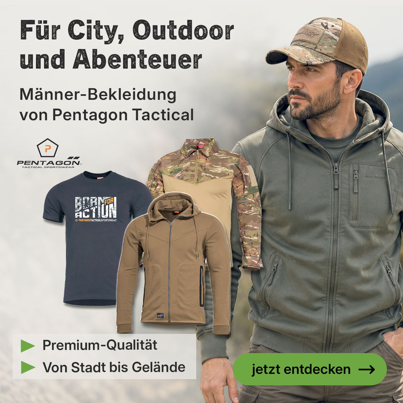 Linkgrafik zu Pentagon M�nnerbekleidung f�r Outdoor und Abenteuer