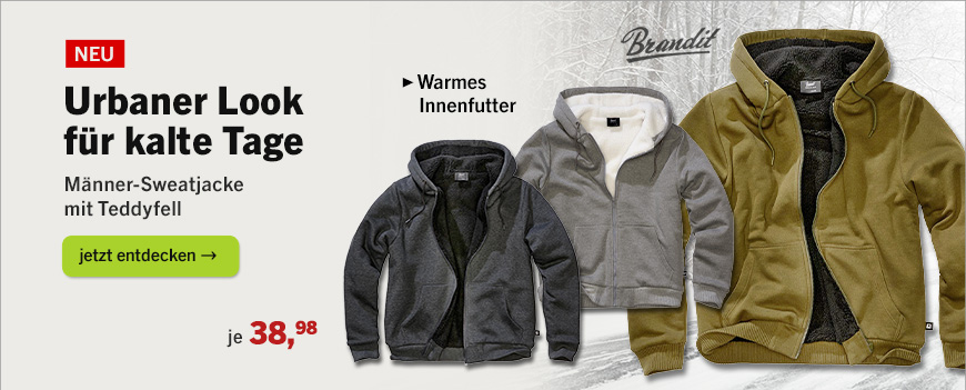 Linkgrafik zu Produkt Brandit Sweatjacke Teddyfell