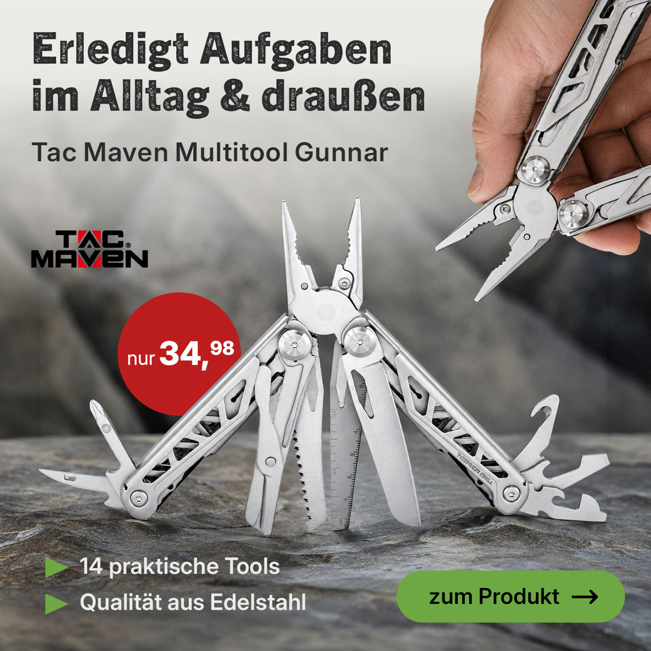Linkgrafik zu Multitool f�r Outdoor, Alltag und Hosentasche
