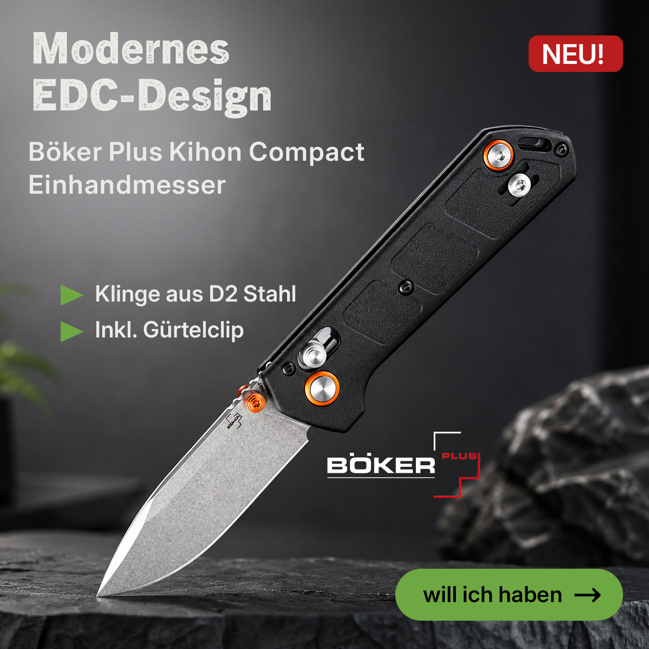 Linkgrafik zu B�ker Plus Einhandmesser f�r EDC