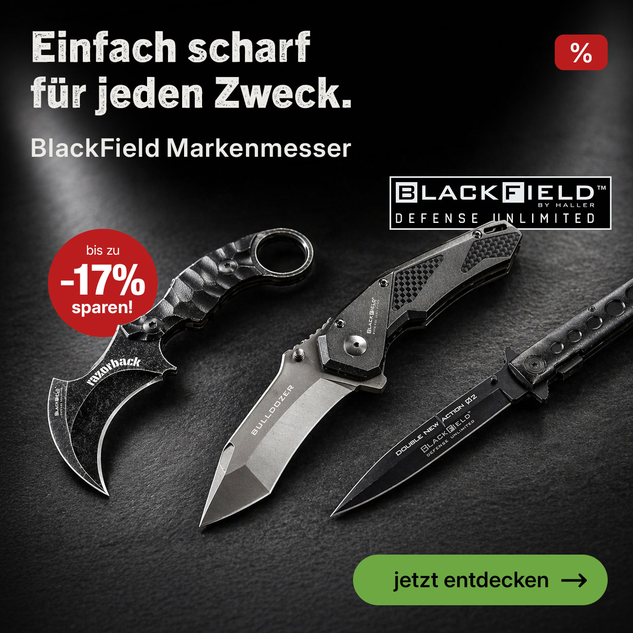 Linkgrafik zu BlackField Messer