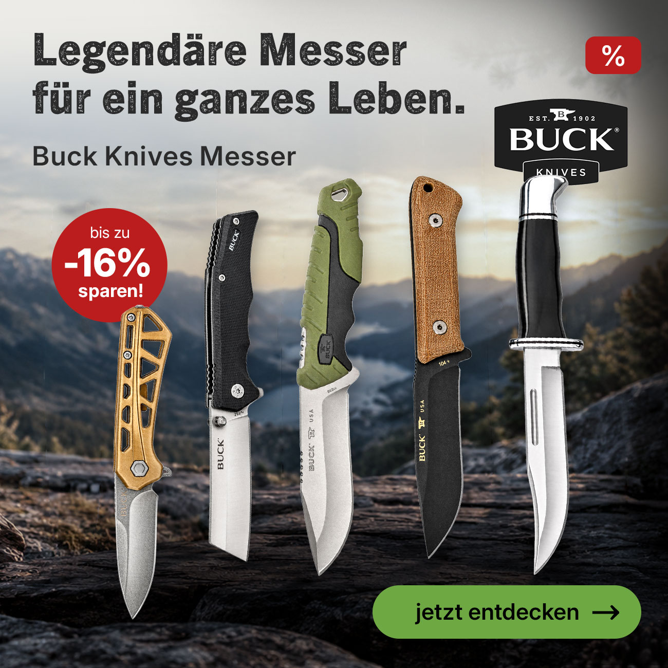 Buck Messer f&uuml;r Alltag, Outdoor und Arbeit