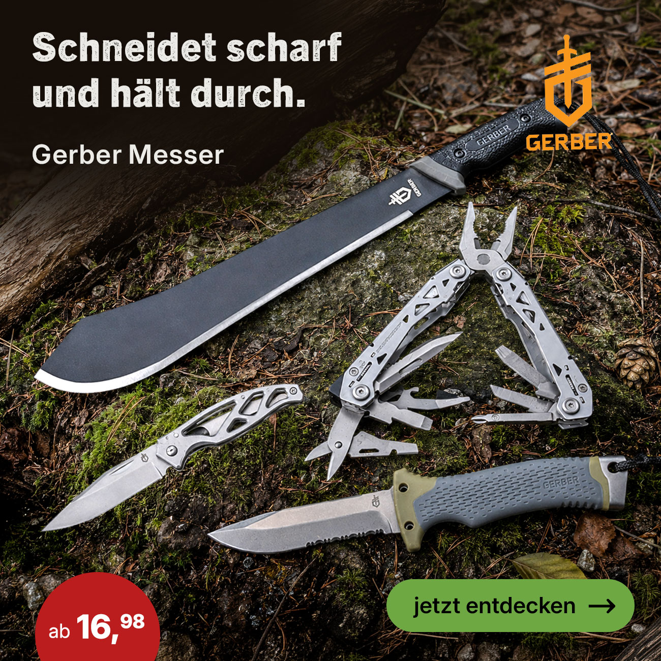 Gerber Messer - bekannt und beliebt bei Abenteurern