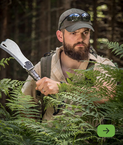 Wildniswerkzeuge und Bushcraft-Ausr&uuml;stung f&uuml;r Survival, Camping und Outdoor