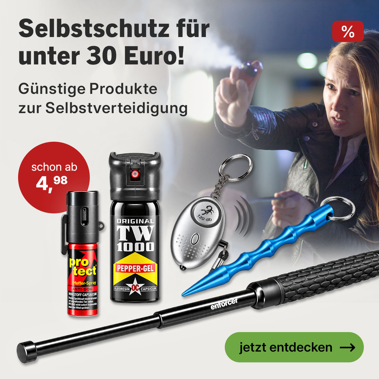 Selbstschutzartikel f�r die dunkle Jahreszeit