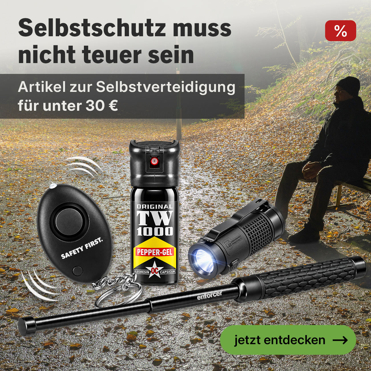 Selbstschutzartikel f�r die dunkle Jahreszeit