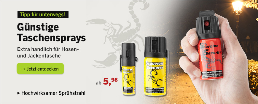 Linkgrafik zu Sortiment Scorpion Pfefferspray