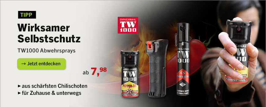 Linkgrafik zu Sortiment TW1000 Pfefferspray