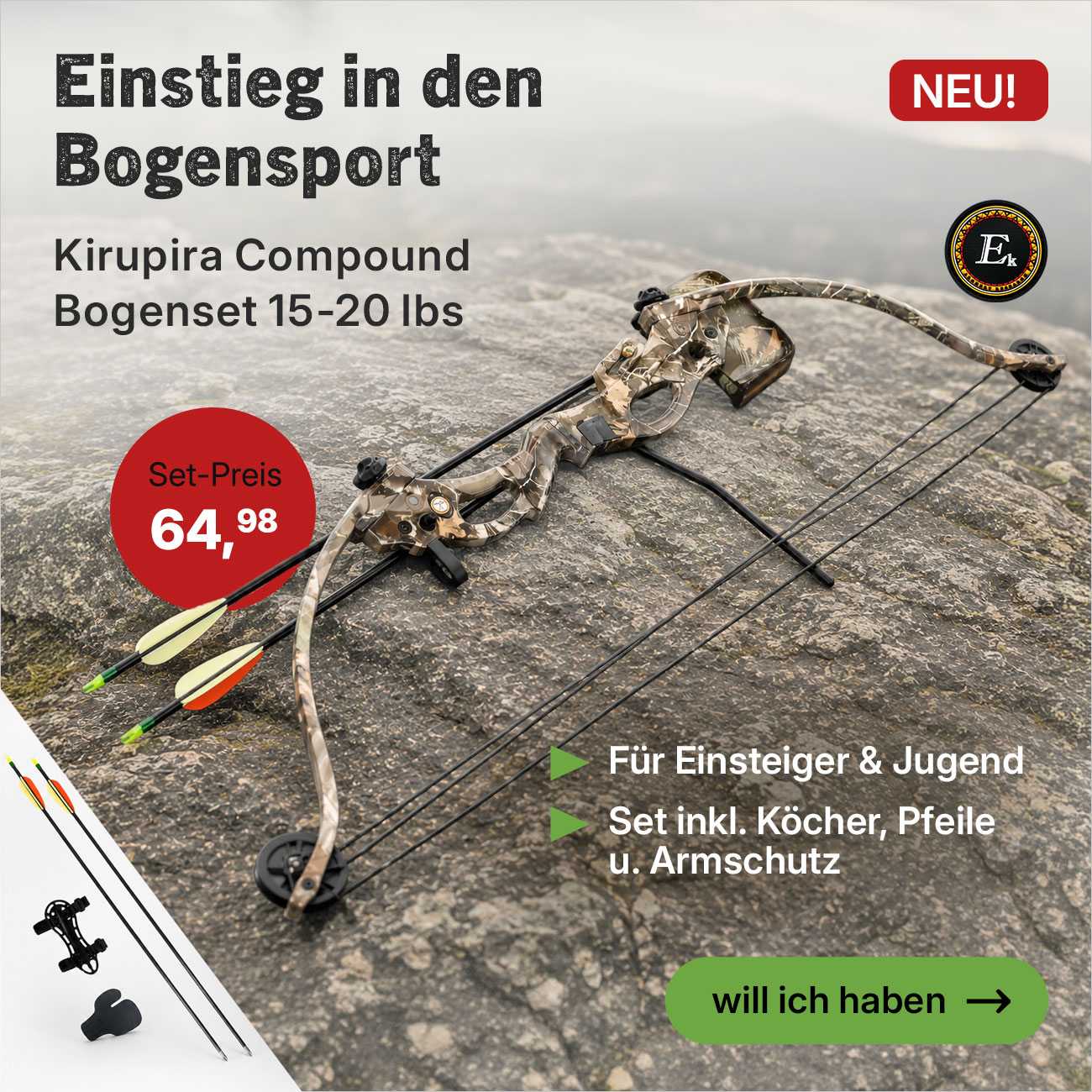 Linkgrafik zu EK Archery Bogenset
