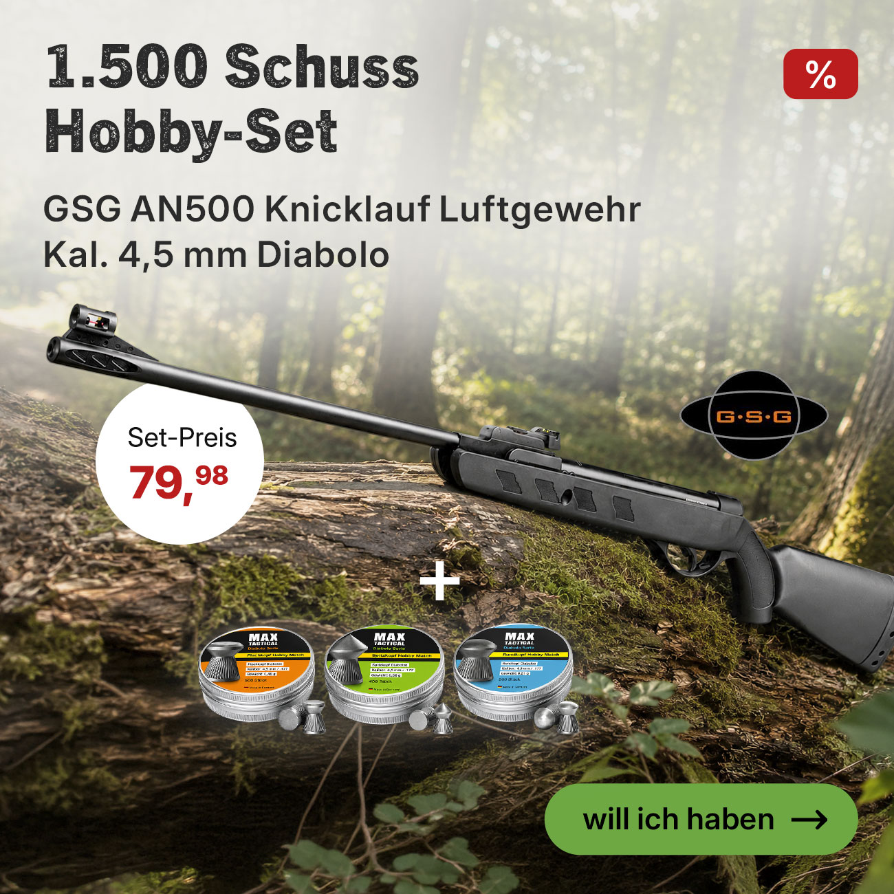 Linkgrafik zum Luftgewehr Sparset