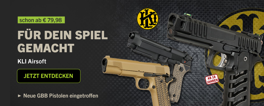 Linkgrafik zum Sortiment KLI Airsoft