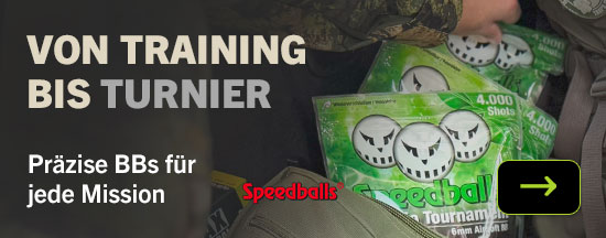 Linkgrafik zum Sortiment Speedballs Airsoft Munition